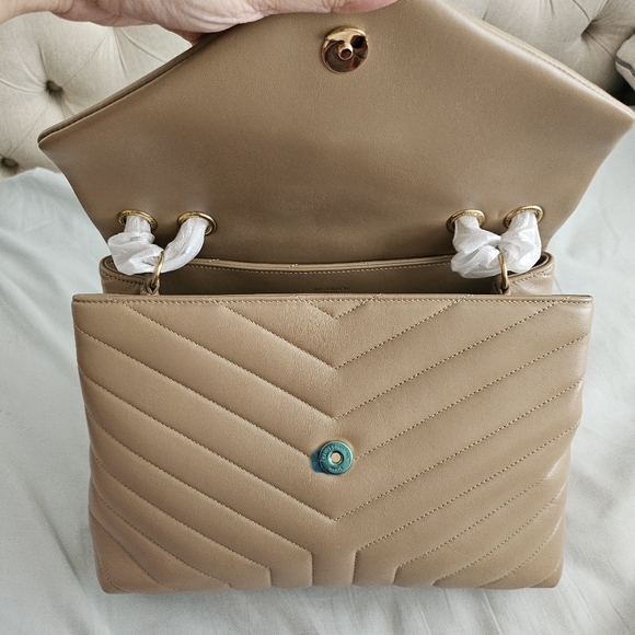 Saint Laurent Loulou medium dark latte bag - Picture 5 of 5